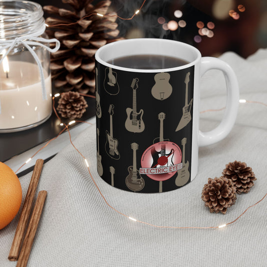 Guitar Pattern Coffee Mug