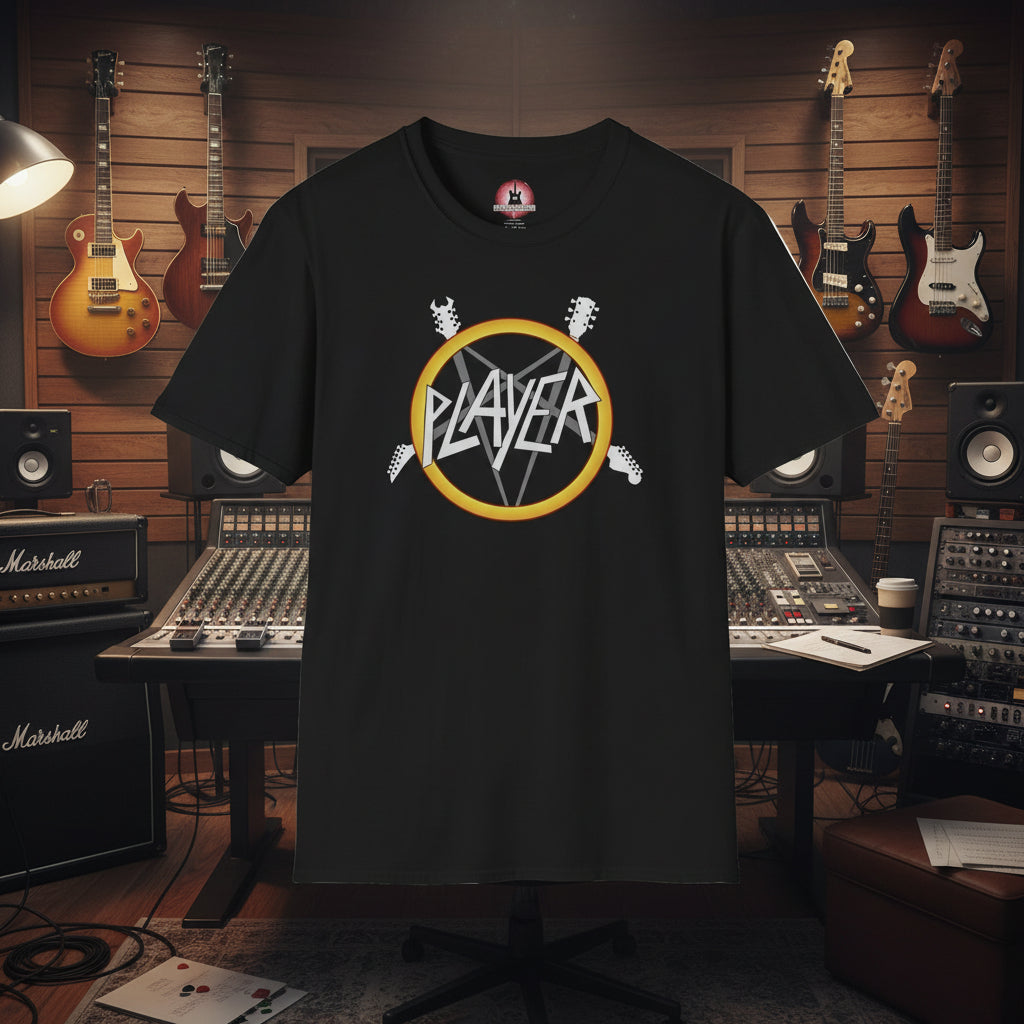 Black Player t-shirt music studio