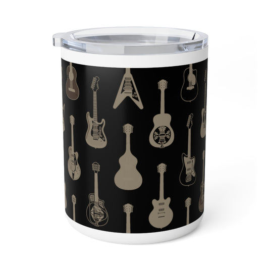 Guitar Print Insulated Coffee Mug
