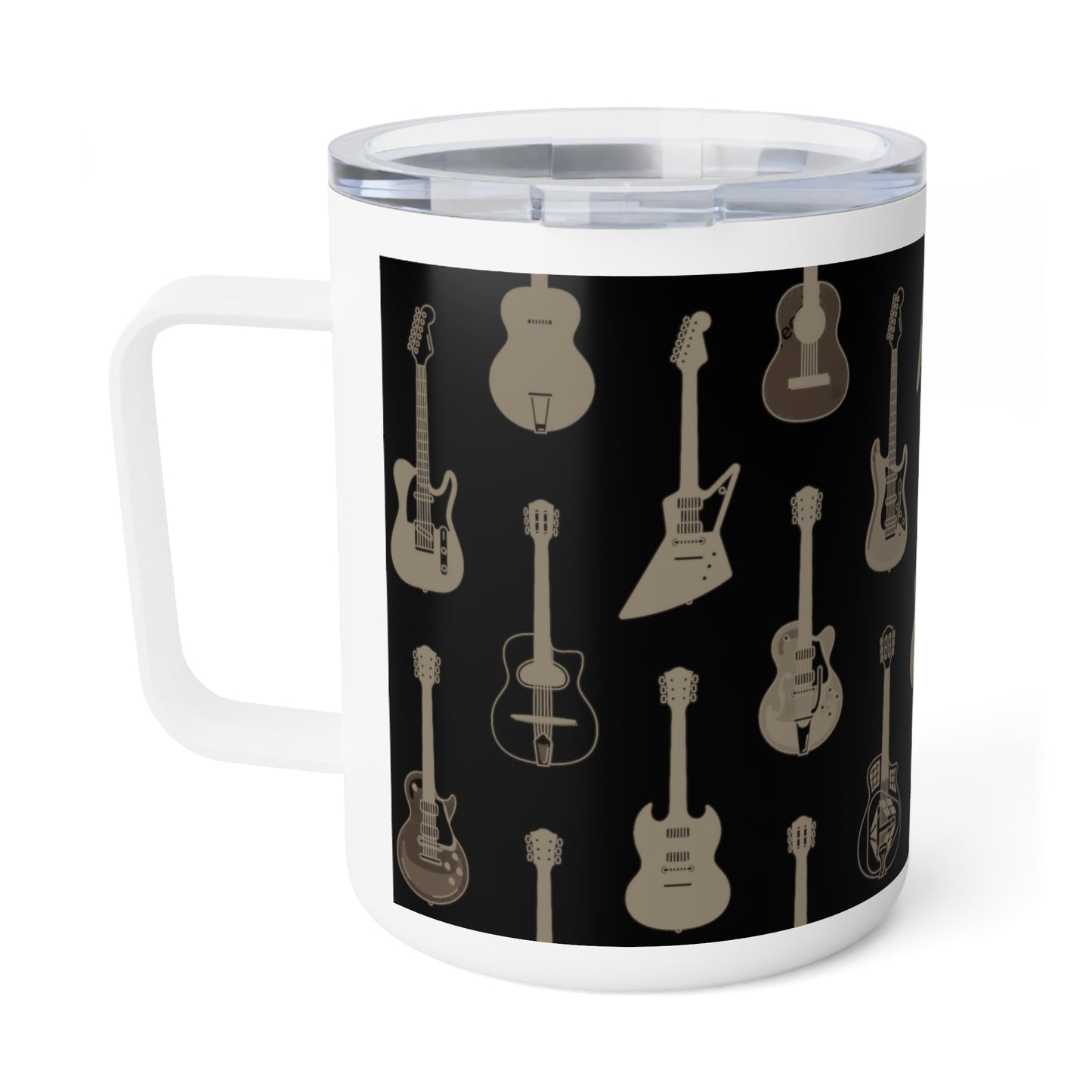 Guitar Print Insulated Coffee Mug