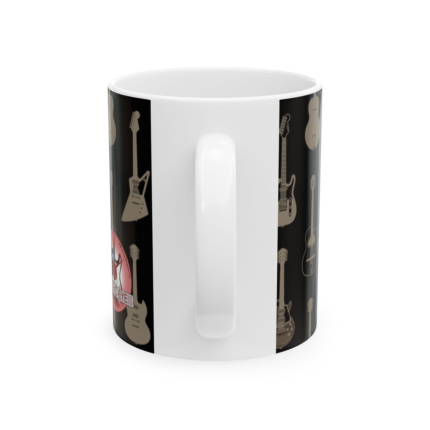 Guitar Pattern Coffee Mug