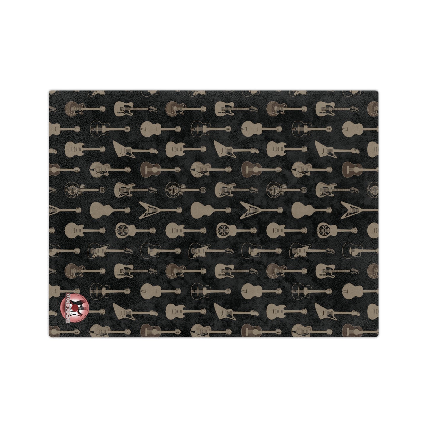 Guitar Pattern Velveteen Microfiber Blanket