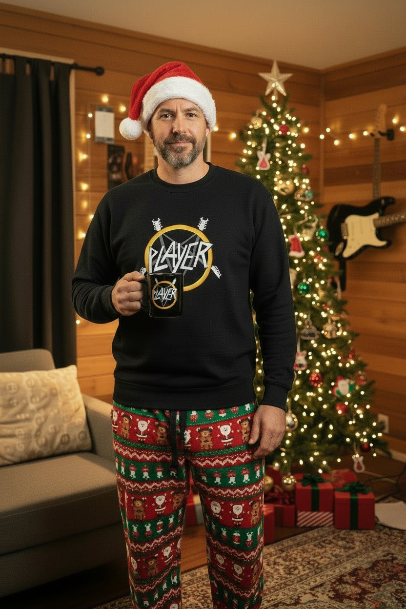 black player sweatshirt christmas